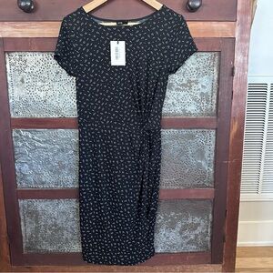 Muse Petite Small Black and White Dress Stretch Polyester/Spandex Blend